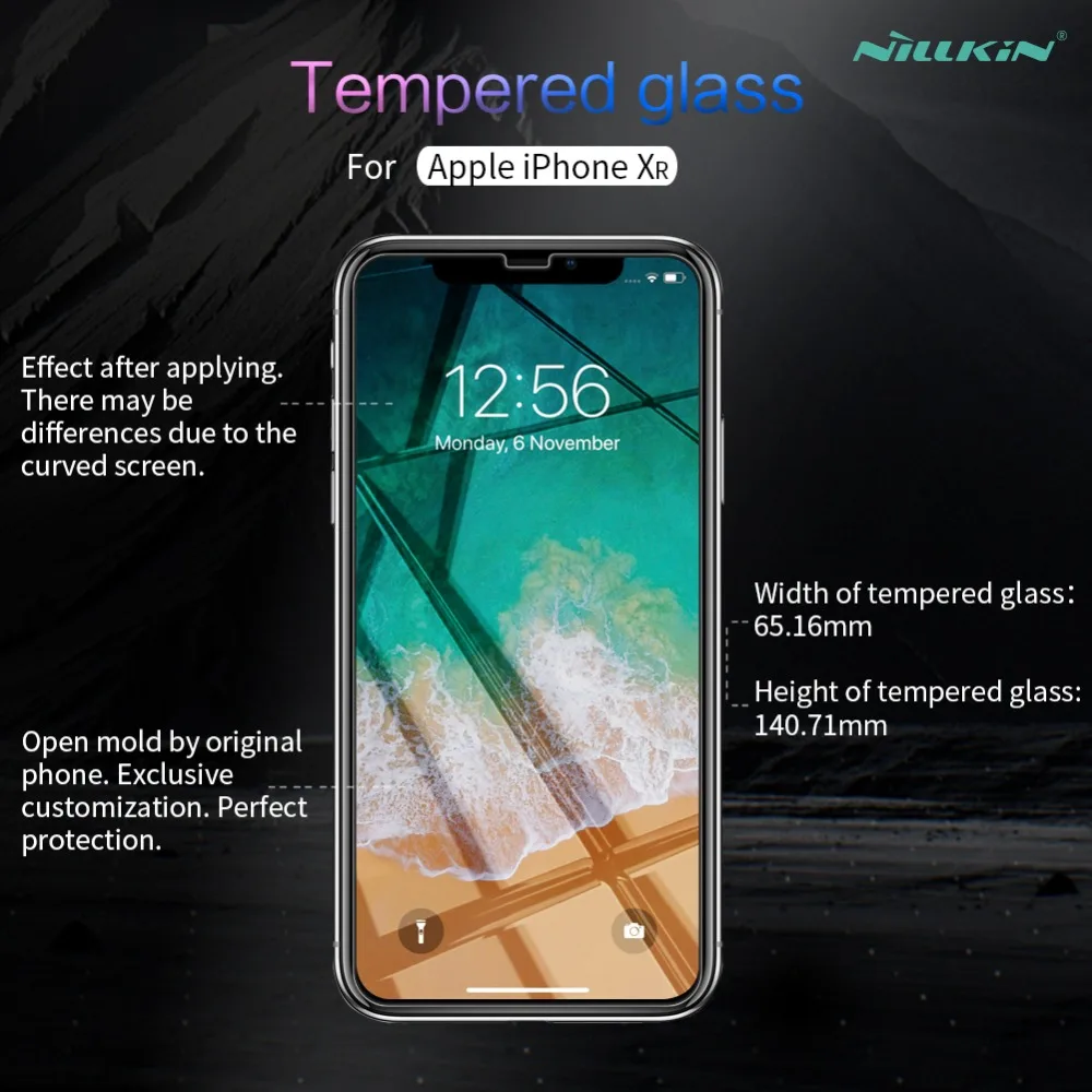 Стекло Nillkin для iPhone XR удивительное 9h/ч + Pro iPhoneXR закаленное стекло защита экрана Apple