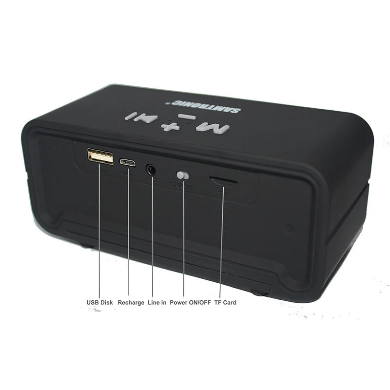 SAMTRONIC F8 Портативный Bluetooth говорящий радиоприемник с FM Hi Fi стереофонические