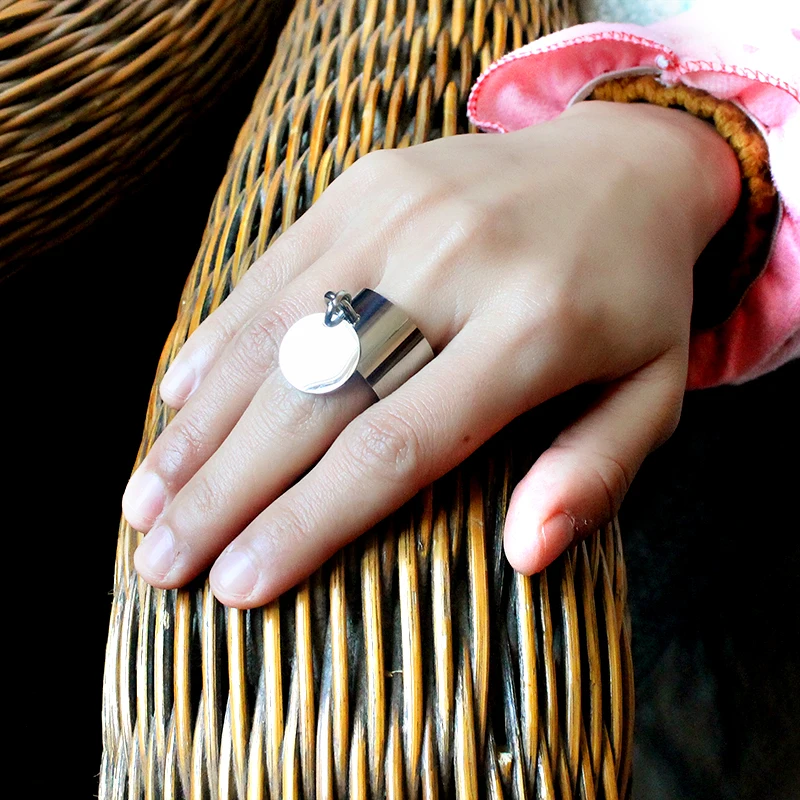 Модные Серебряные кольца anillos Нержавеющая сталь большой партии очаровательные Кольца для Для женщин женский мальчик Высокое качество большой запас