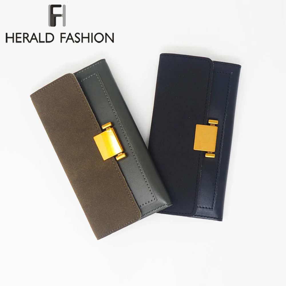 Herald Fashion Женский Длинный кошелек со вставками Высококачественная женская для