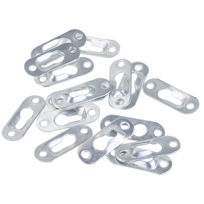 20pcs/Lot Metal Fasteners Keyhole Hanger for Picture Frames Mirrors Cabinet Frame Photo | Обустройство дома