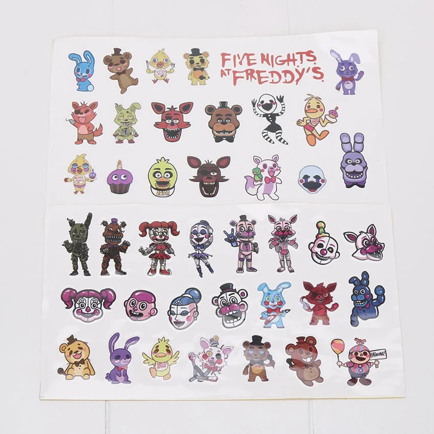 Five Nights At Freddy's Toys FNAF Plush cosplay Freddy Fazbear plush Keychains foxy Sticker paster bag straps bracelet Pendants