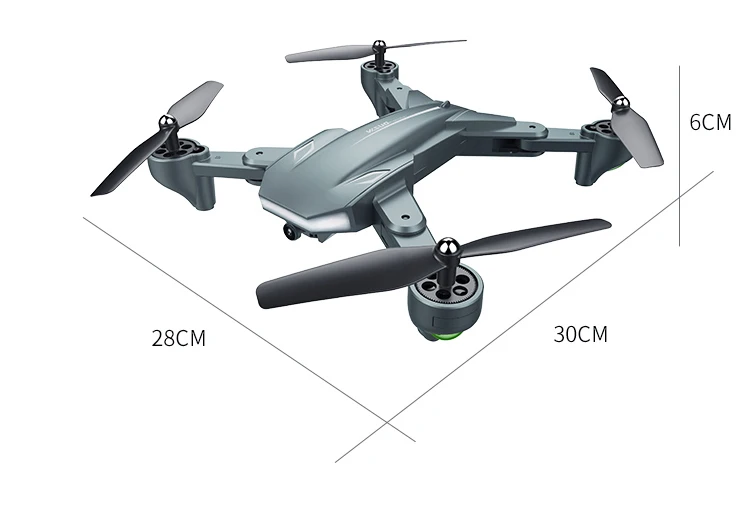 Visuo XS816 складной Дрон с двойной камерой 4K WiFi FPV селфи широкоугольный оптический поток позиционирования RC Квадрокоптер вертолет игрушки