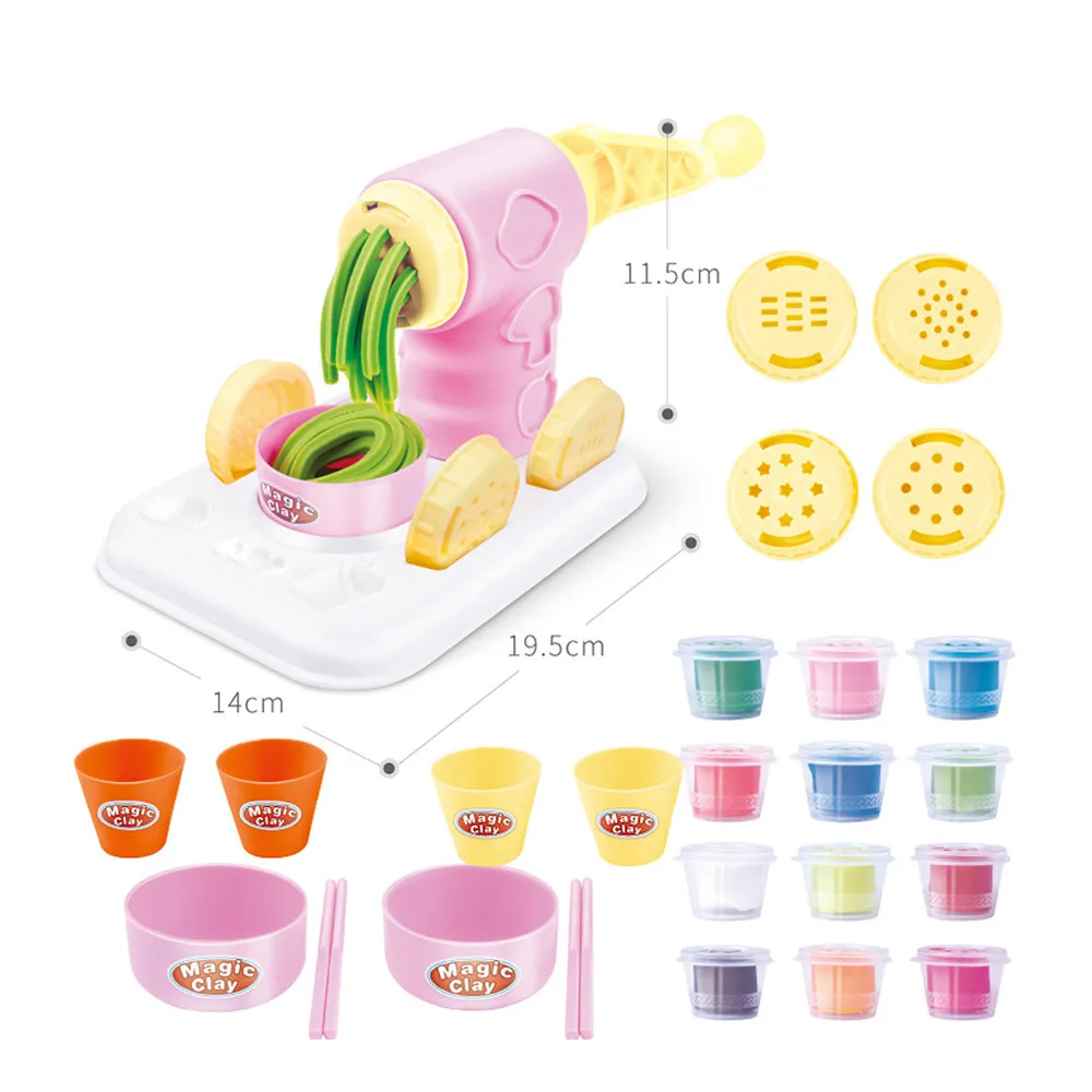 Clay Dough Plasticine Ice Cream Machine Mould Play Kit Mini Kitchen Creations DIY Toy Handmade Noodle Maker KidsGift | Игрушки и хобби