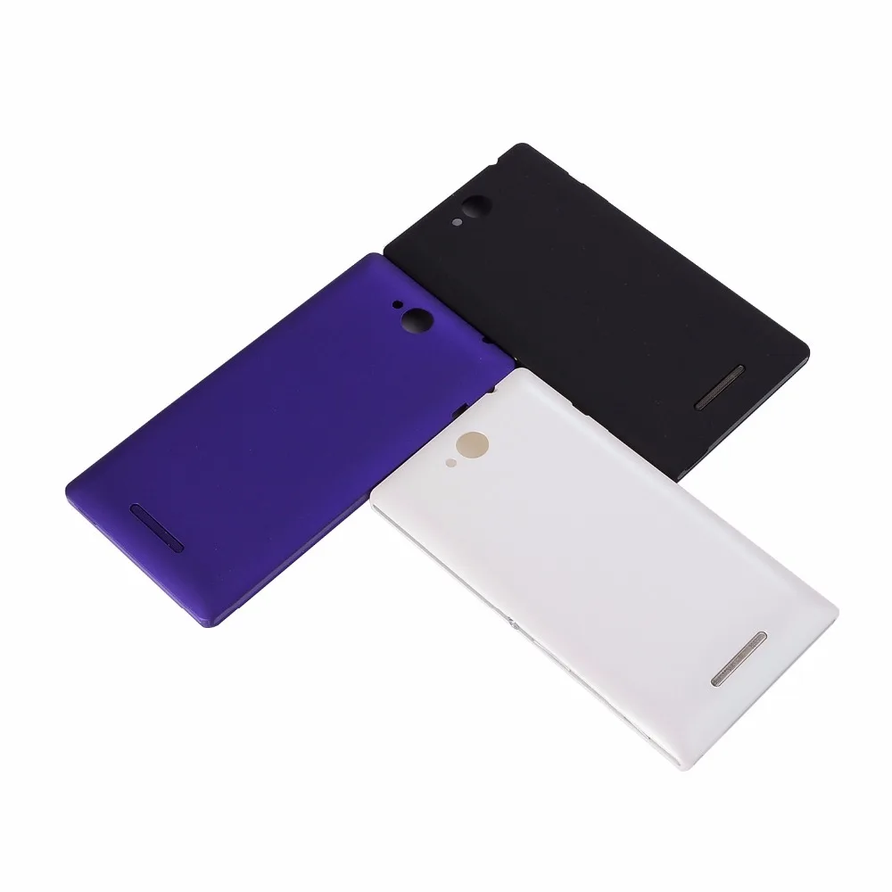 Для sony Xperia C C2304 s39 C2305 S39h Корпус задняя крышка батарейного отсека чехол с боковой кнопкой