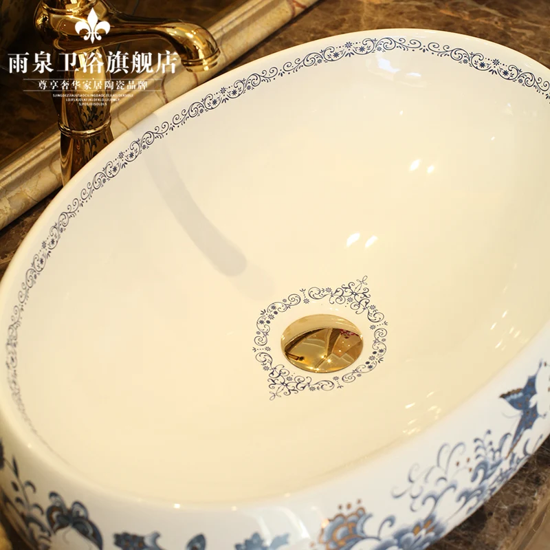 Художественный Фарфоровый Умывальник Раковина ручной работы керамический