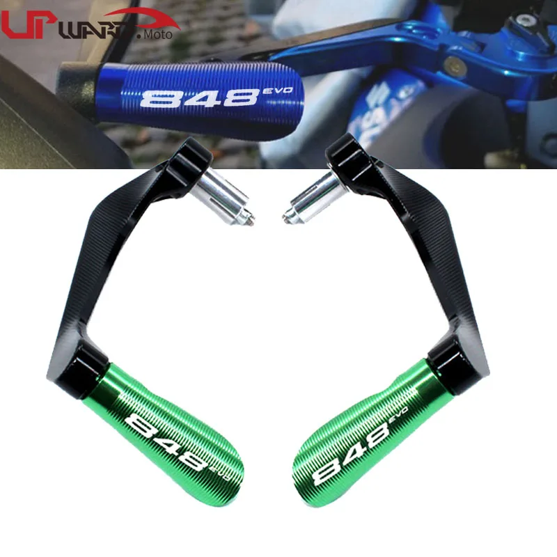 

For Ducati 848 EVO 848EVO Motorcycle Accessories 7/8" 22mm Universal Handlebar Grips Guard Brake Clutch Levers Guard Protector