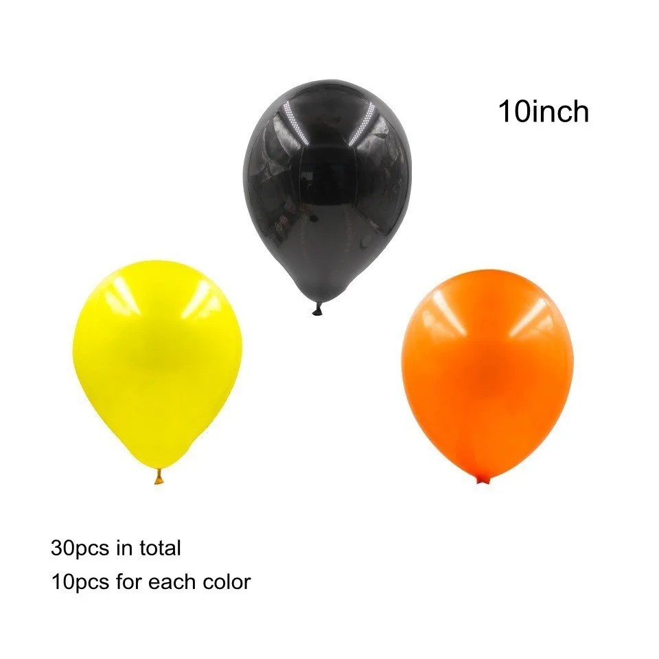 Black yellow orange Экскаватор надувные шары строительство трактор тематические баннеры грузовик автомобиль детский душ Детский день рождения, день рождение мальчика вечерние принадлежности - Цвет: Black yellow orange
