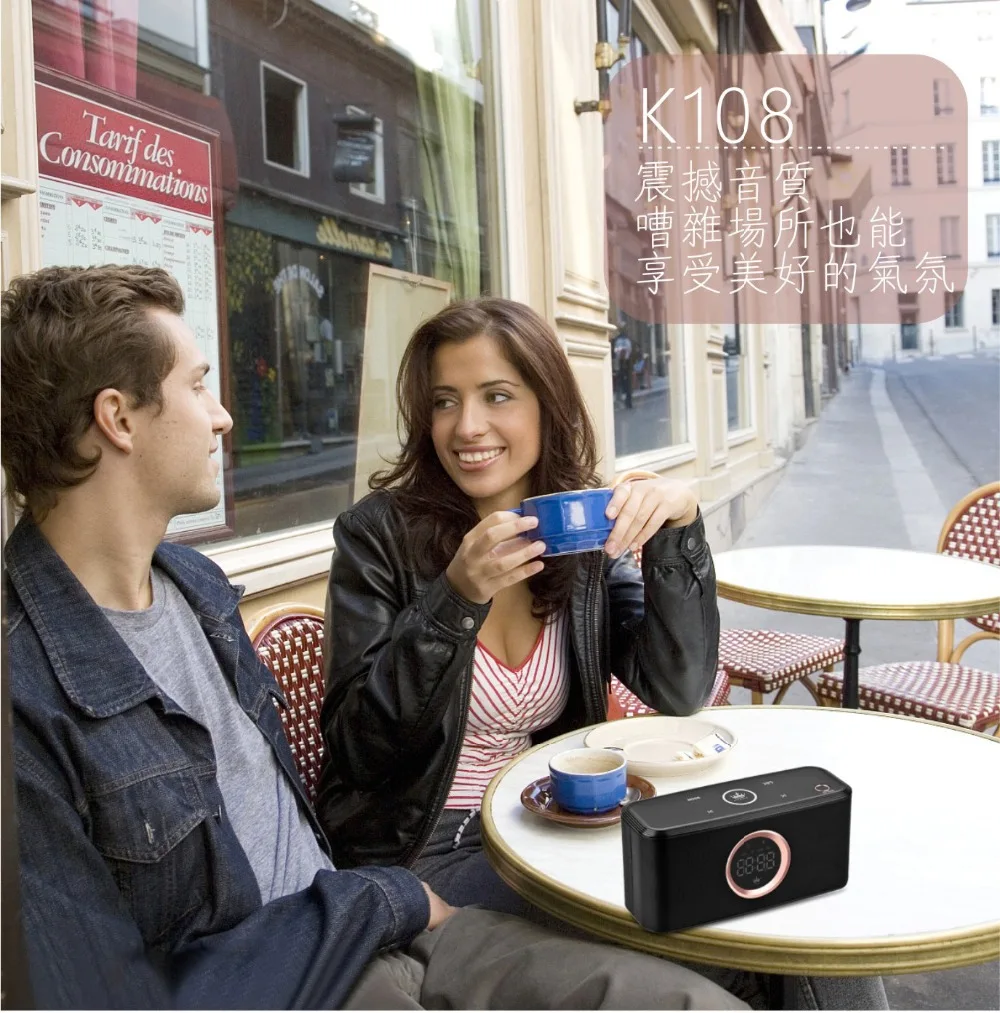 KINGONE K108 Портативный Bluetooth Динамик Hand Free Bluetooth 4,2 Sound Bar Поддержка TF карты FM музыке стерео сабвуфер Super Bass