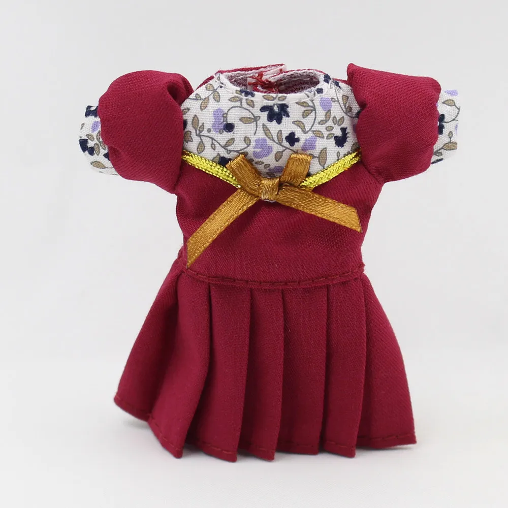 Мечта фея для 1/8 Срединная blyth кукла красный наряд Одежда платье прекрасный головной убор игрушка в подарок