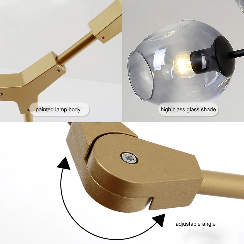 Пост модерн молекулярная Волшебная ветка подвесные светильники итальянская светодиодная Подвесная лампа