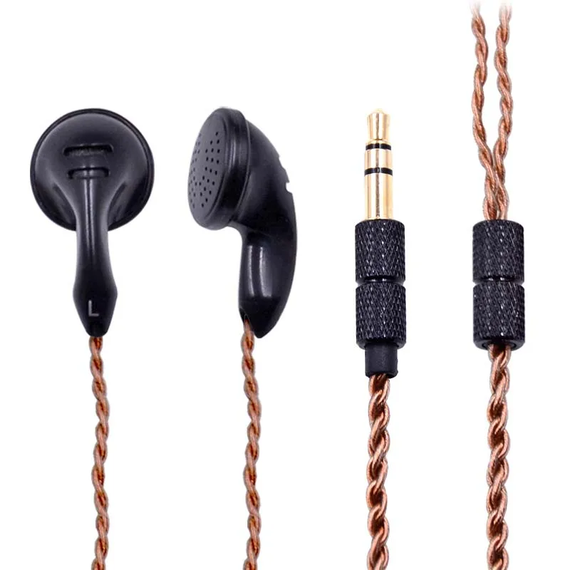 Новинка NICEHCK DIY MX500 PK1 наушники вкладыши в ухо наушники с плоской головкой набор наушников вкладыши HIFI наушники вкладыши - Цвет: Black Brown PK1