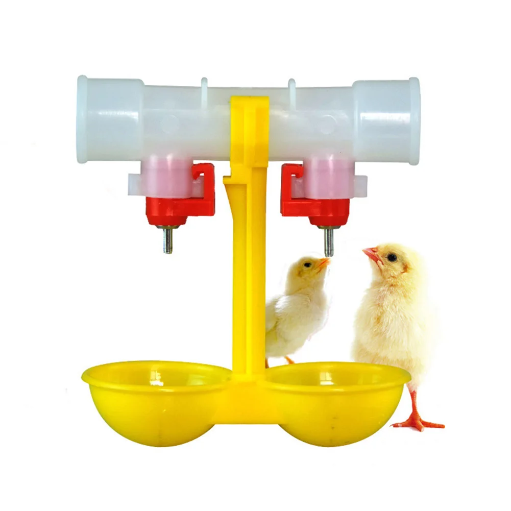 Зоотоваров чаша дважды ed бутылка с подвесом питьевой цыплят поилка автопоилка