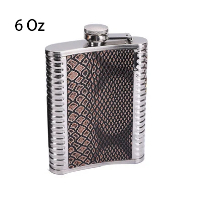 6 Oz 6/7/8/9 Oz Портативный Нержавеющая сталь плоская фляжка персонализированные открытый алкоголь виски Серебряная бутылка мини уход за автомобилем посуда для вина - Цвет: 6 Oz