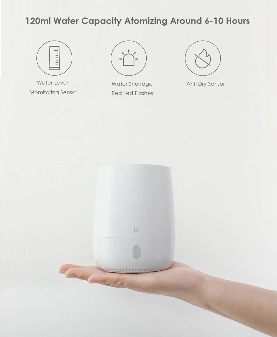 Xiaomi Youpin HL увлажнитель воздуха портативный USB Мини Арома диффузор 120 мл тихий