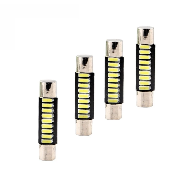 KEYECU 10 шт. супер яркий белый 12В 6000K 31 мм 4014 9 SMD светодиодный зеркальный