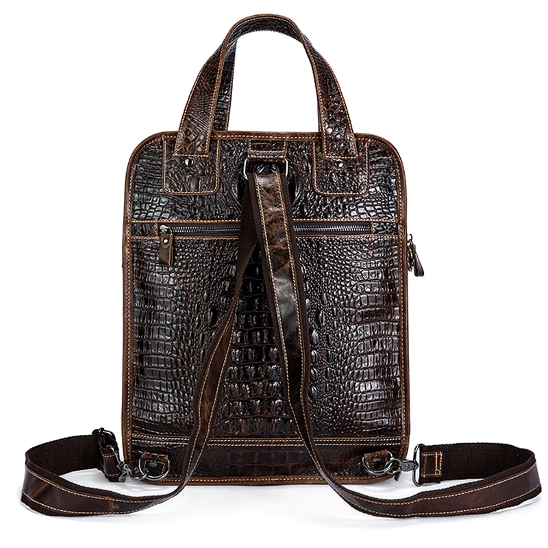Сумка на плечо WESTAL мужская из натуральной кожи саквояж крокодиловый узор