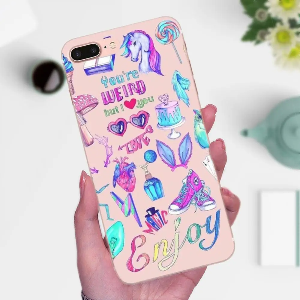 Мягкий Роскошный чехол для Xiaomi Mi3 Mi4 Mi4C Mi4i Mi5 Mi 5S 5X 6 6X 8 SE A1 Max Mix 2 Note 3 4 Girly Pastel Witch Goth |