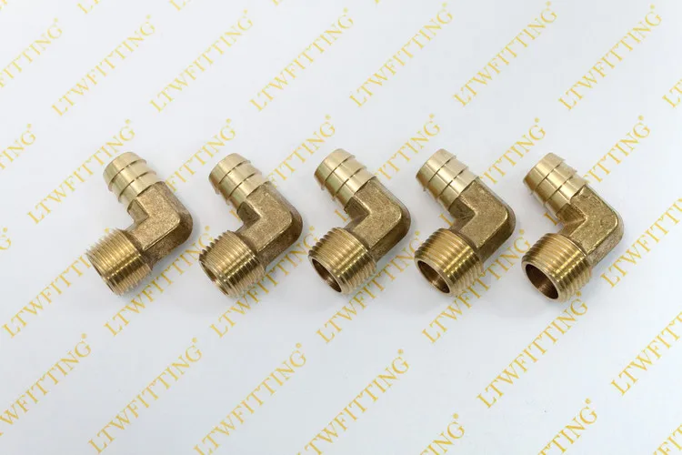 LTWFITTING латунный штуцер с углом 90 градусов внутренним диаметром 5/8 дюйма наружный
