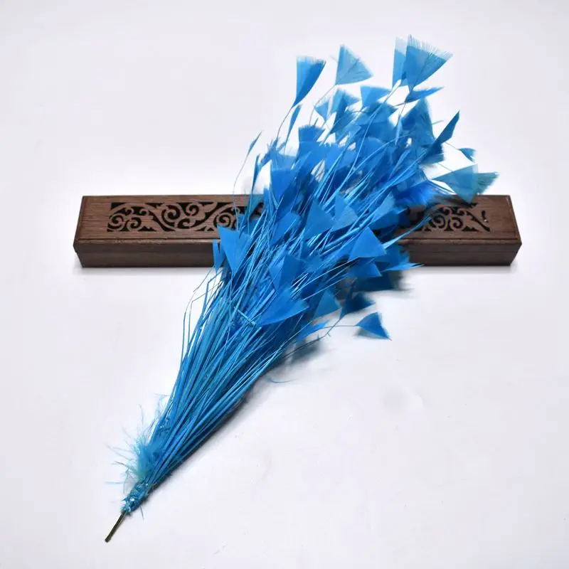 1pcs Beautiful crafts Goose feather party decorations 30CM colored Feathers wedding corsages DIY Carnival headdress Accessories