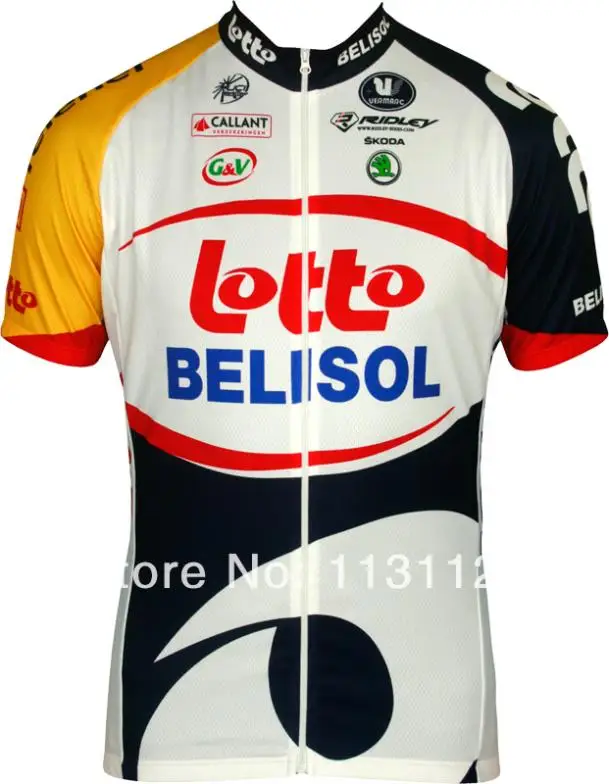 unisex cycling-jerseys long-sleeveLOTTO-BELISOL-2013-Vermarc-professional-cycling-team-cycling-long-sleeve-jersey Sets | Спорт и