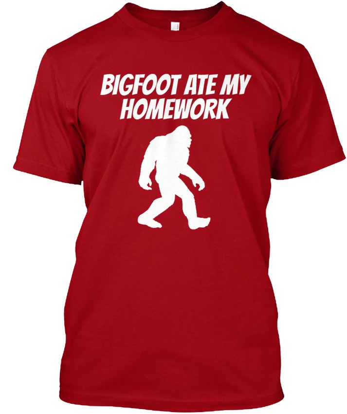 Bigfoot Ate My home Мужская футболка премиум класса популярная без тегов новая весна