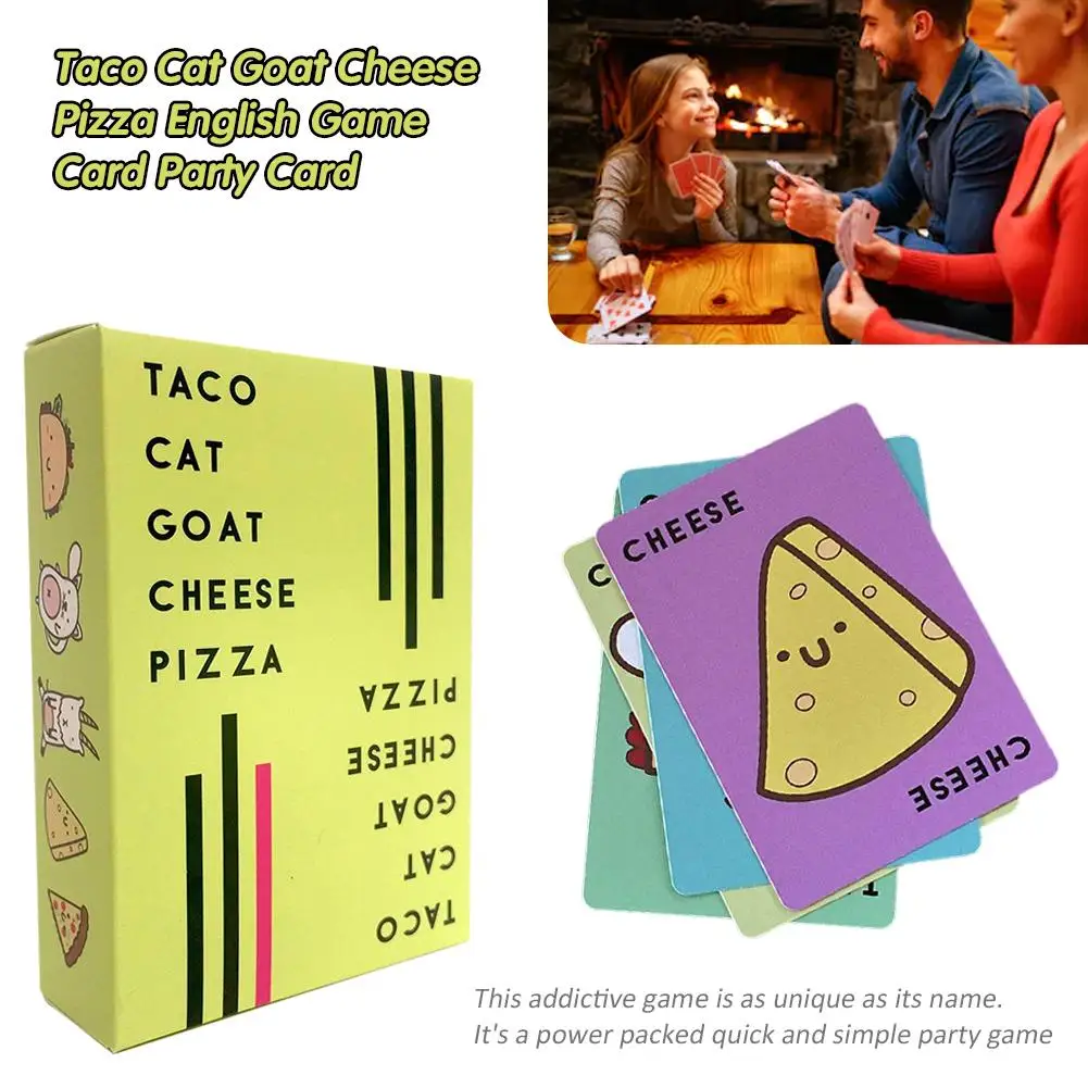 Taco Cat Goat Пицца с сыром английская игровая карта вечерние подходящие случаи-фестивали, торговые ярмарки, дни рождения