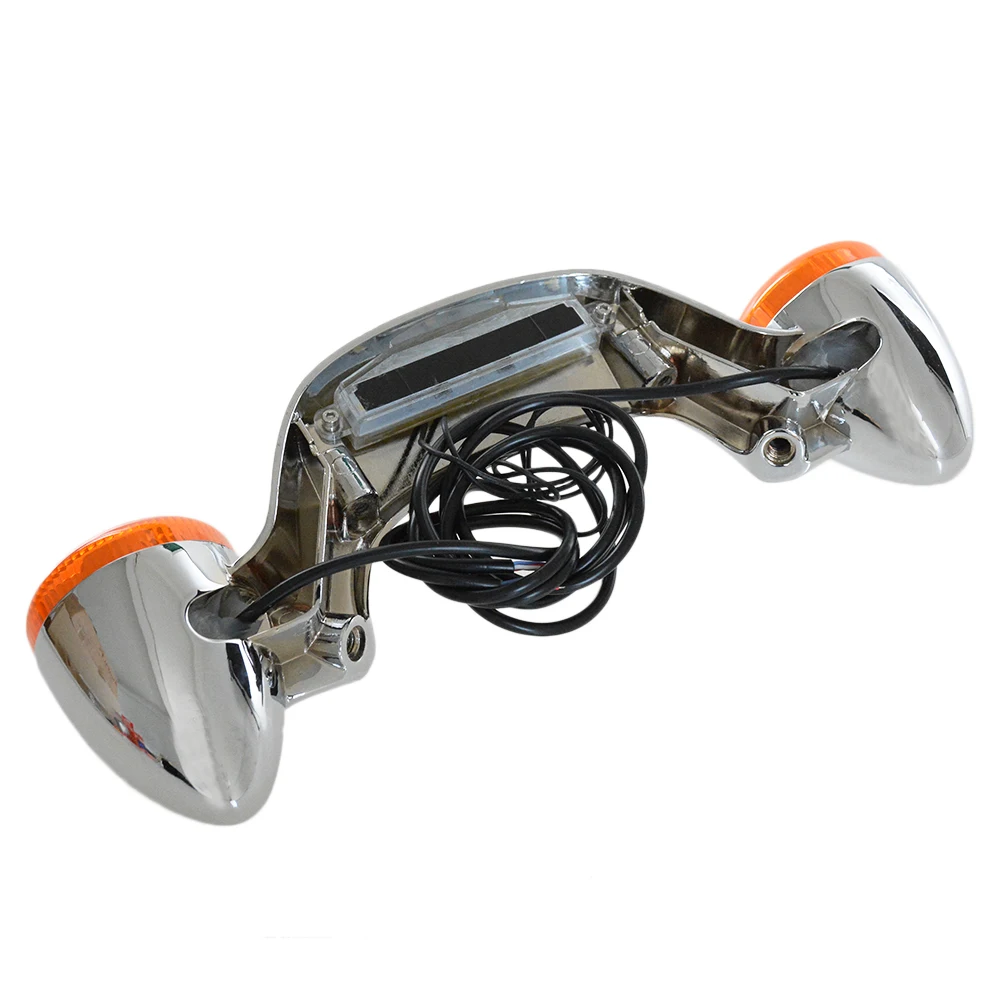 

Chrome Rear LED Brake Light Turn Signal Bar For Harley Touring Street Road Glide 10-16 New