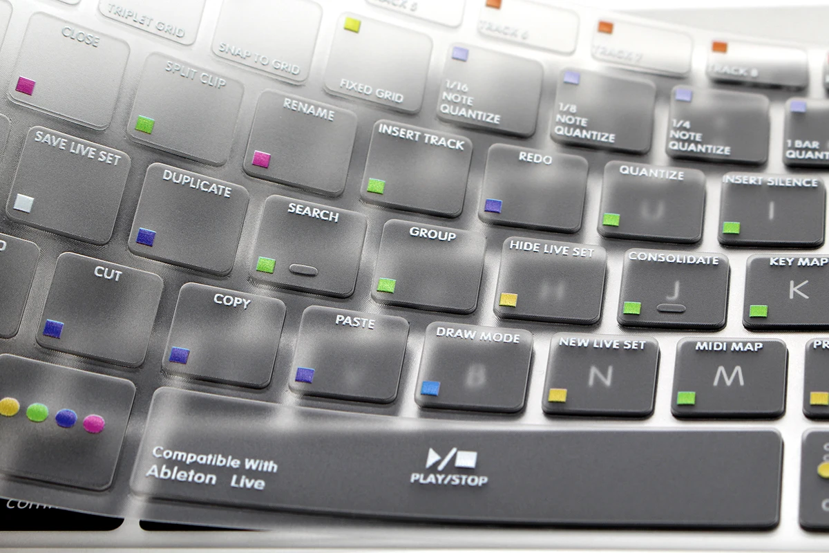 Ableton Live HRH США Ableton Live Lightroom Logic Pro X ярлык горячие клавиши ТПУ Подсветка клавиатуры Обложка кожи для Macbook Pro Air 13 15 17 - Цвет: Ableton Live