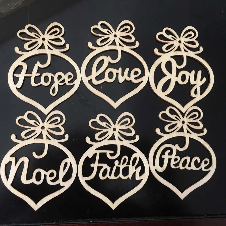 6 шт./лот рождественское деревянное украшение стол разброс Свадебный прием