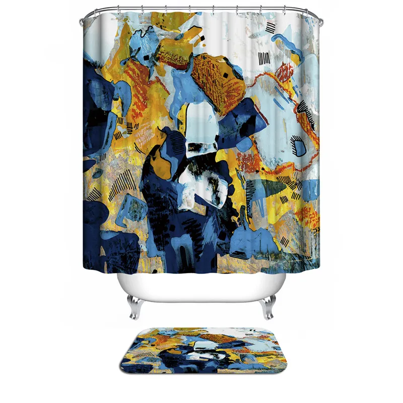 Полиэфирная ткань занавеска для душа Современная водостойкая s Аксессуары