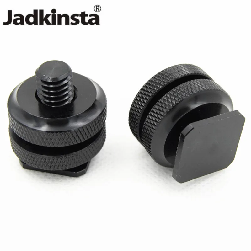 Jadkinsta 3/8 двойной гайки Крепление Винт штатив Горячий башмак адаптер