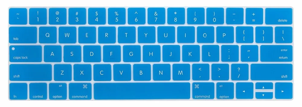 Новый силиконовый чехол для клавиатуры с английским алфавитом США MacBook Pro 13