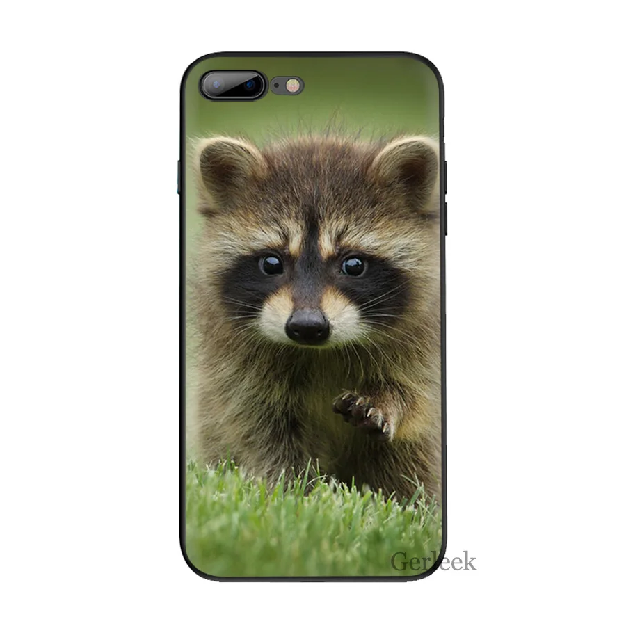 Чехол для телефона енот уникальный дизайн для iPhone 6 6S 5 5S SE XR X XS MAX 8 7 6 Plus