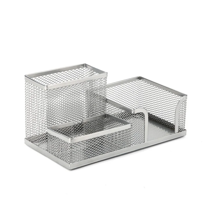 Office Supplies Stationery Pencil Pen Holder Mesh Table Desk Organizer Storage Case pink green blue black
