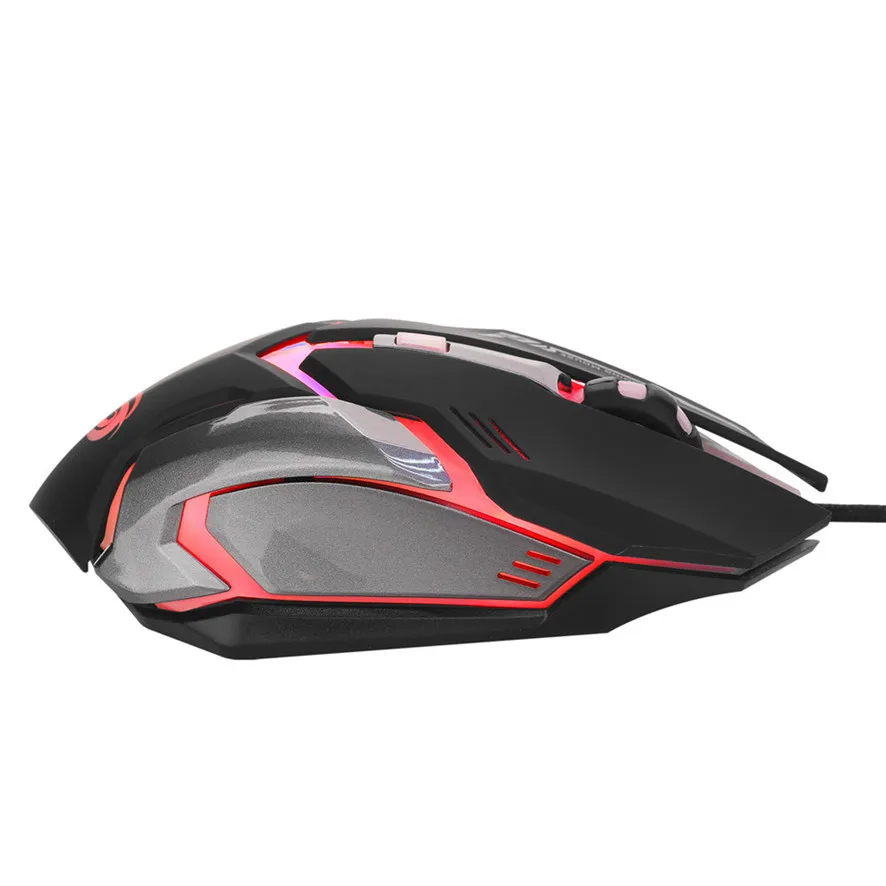 Лучшая цена 3200 dpi 6D кнопки светодиодный Проводная игровая мышь для ПК ноутбука