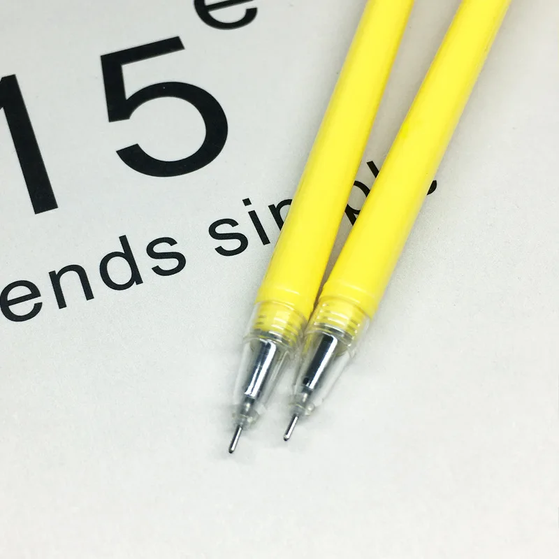 24 шт. мультяшная Милая ученическая мягкая креативная моделирующая черная ручка в