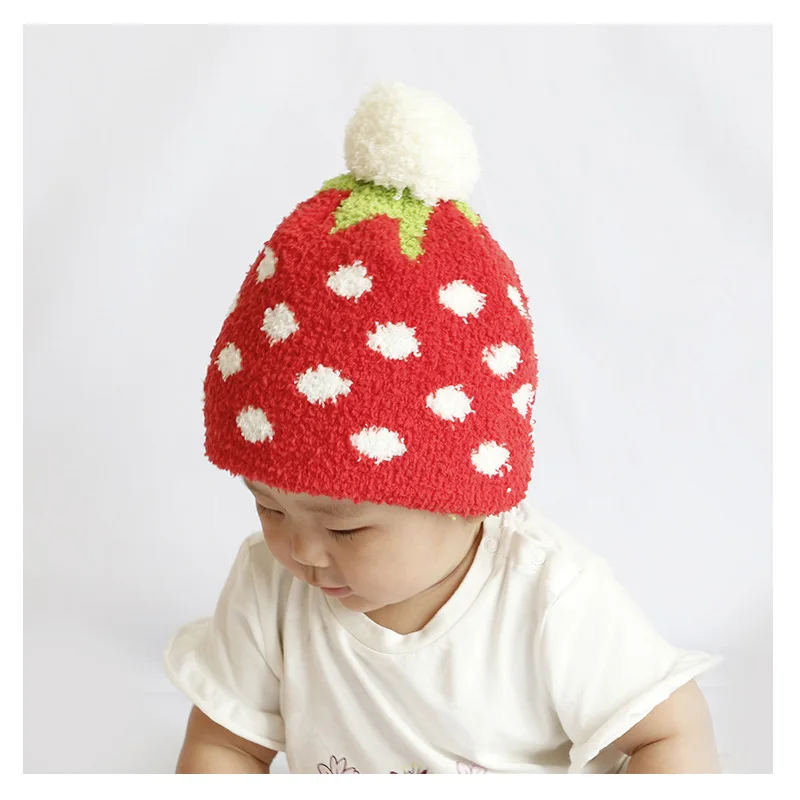 Остии Детские шапочки вязанные крючком для новорожденных зимняя шапка девочек с