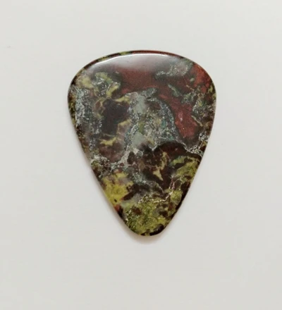Dragon Blood stone Медиатор-медиатор в традиционном стиле "Круглый наконечник", Медиатор из натурального драгоценного камня, хрустальный шарик, медиатор для гитары, 1 шт - Цвет: Dragon Blood stone