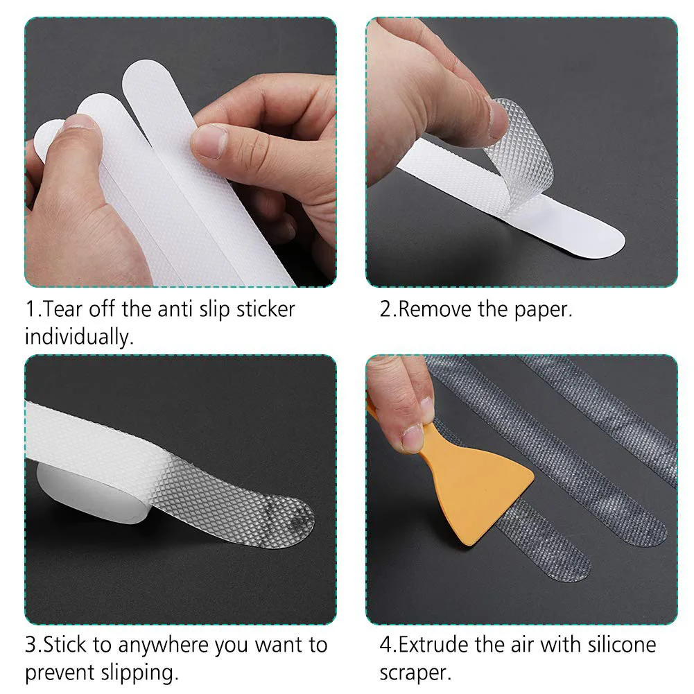 12 шт./компл. Нескользящие наклейки для ванной резиновые домашних животных