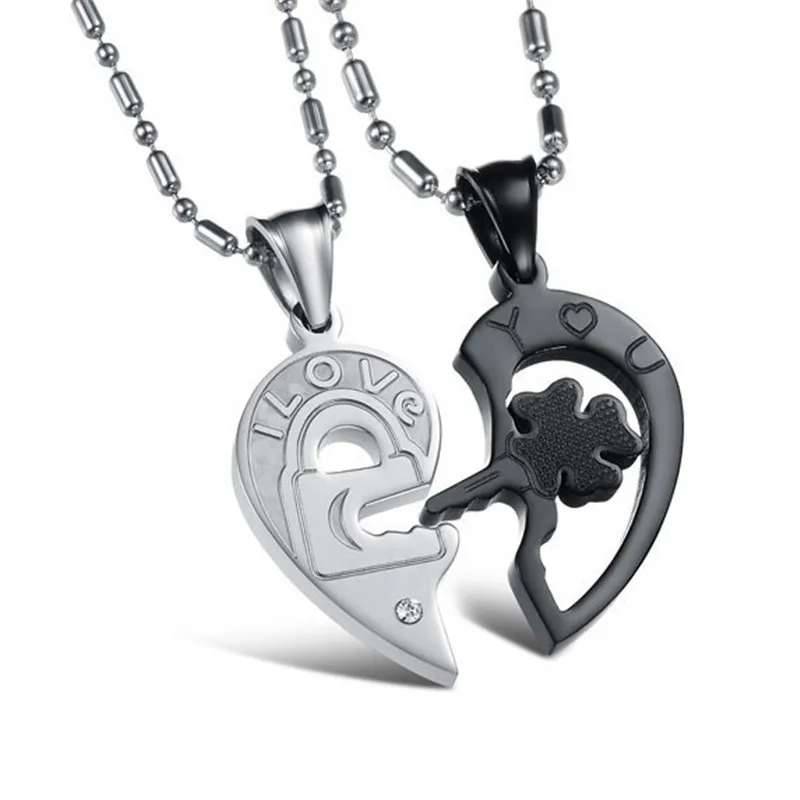 Ожерелье из нержавеющей стали для пар с надписью Love Story|couple necklace|necklace stainlessbook pendant |