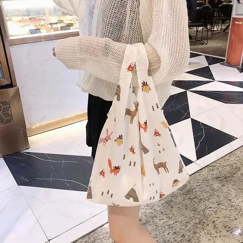 Новинки для женщин Удобный Складной многоразовая сумка для покупок Tote Сумка в стиле casual утилизация отходов Сумки домашнего хранения косметичка - Цвет: 8