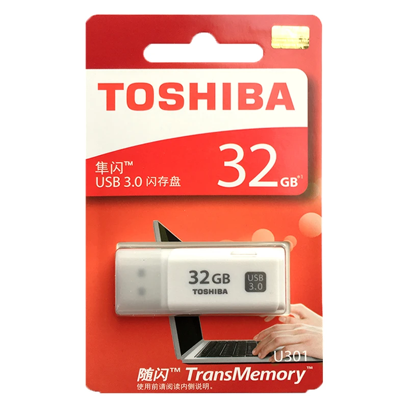 TOSHIBA U301 USB 3 0 флэш накопитель 64 ГБ 32 16 100% оригинал|USB флэш-накопители| |