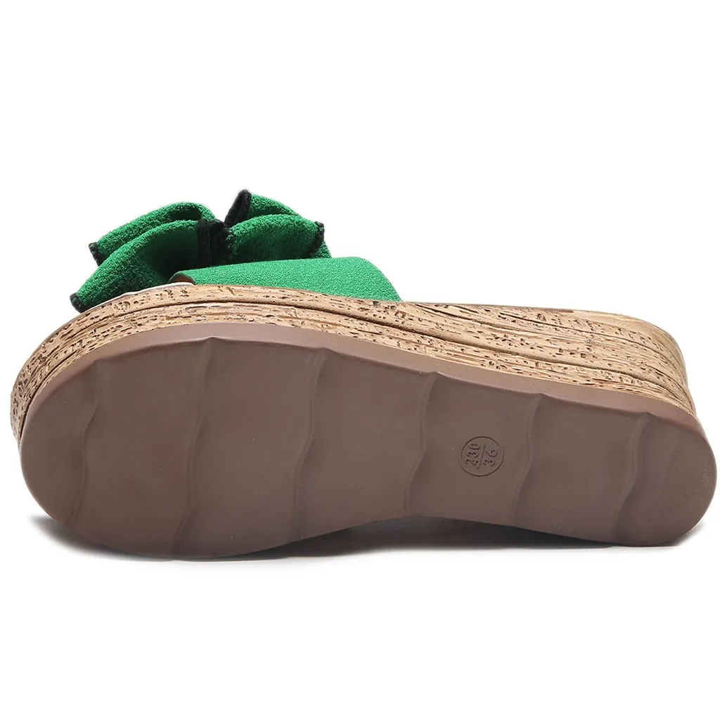 SAGACE женская обувь модные однотонные Цвет с бантом Туфли на танкетке Босоножки