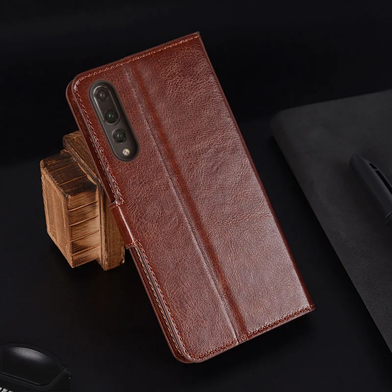 Чехол портмоне для huawei P20 Pro Магнитный чехол из искусственной кожи с защелкой