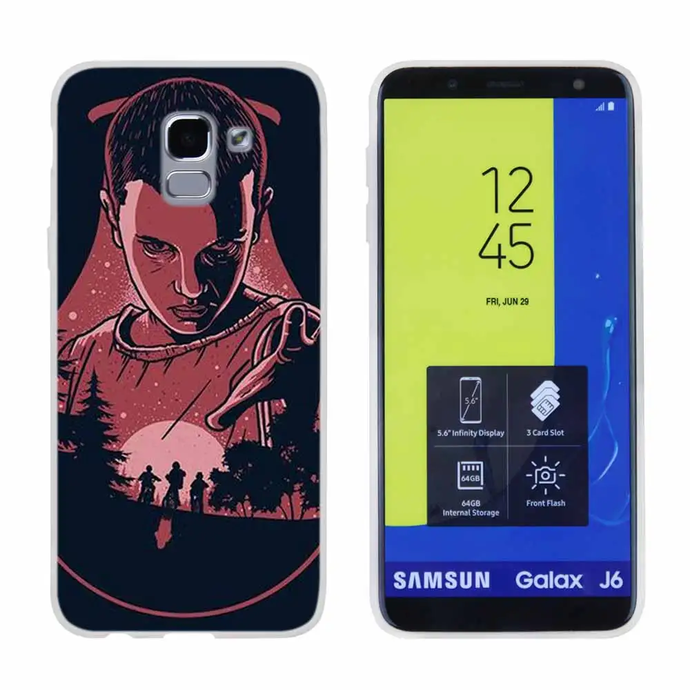 Очень странные дела для чехол для телефона samsung Galaxy j6 J8 J7 J5 J3 J4 Plus J610 Prime Мягкий силиконовый чехол - Цвет: Pattern10