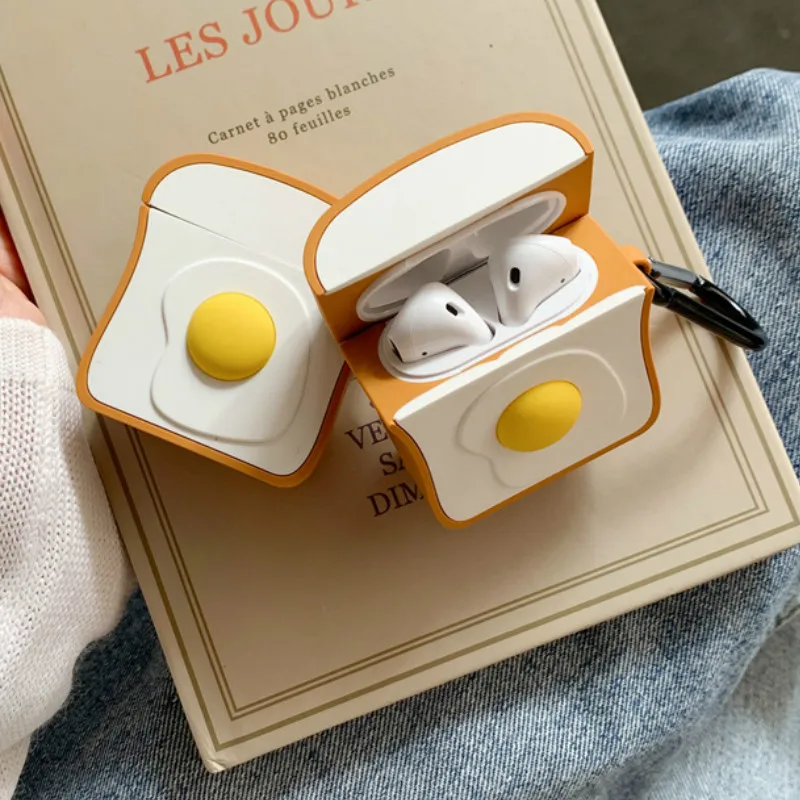 3D Защитный чехол для AirPods 2 милые крышка силикона Bluetooth наушники Apple Airpods pro гренок с