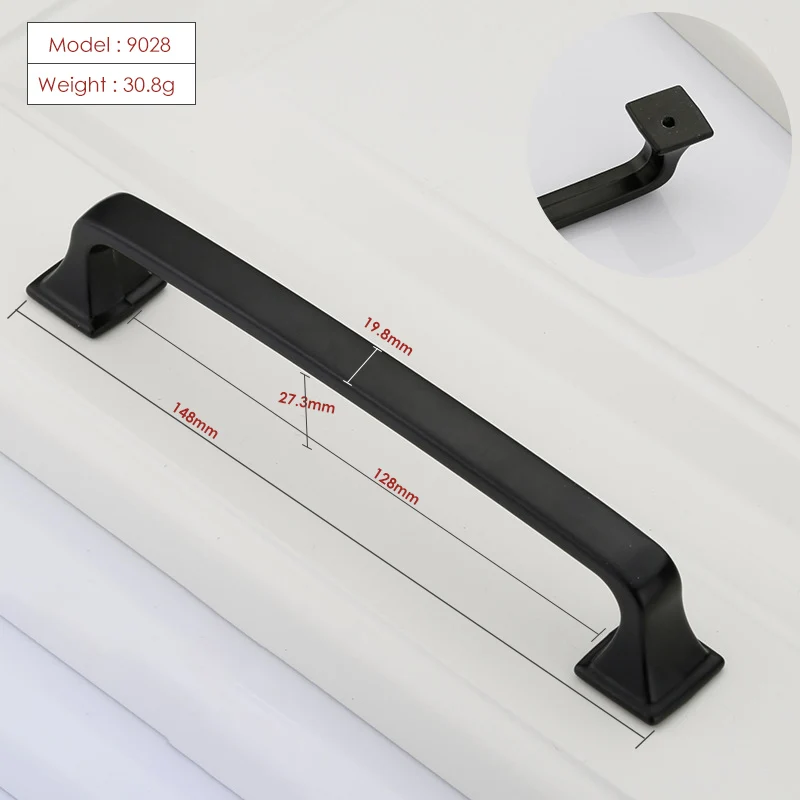 Черный Европейский твердый ящик с ручкой Шкаф для ювелирных изделий дома