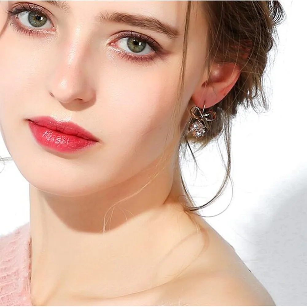 Женский ювелирный комплект из колье и серёг с фианитом|Ювелирные наборы| |