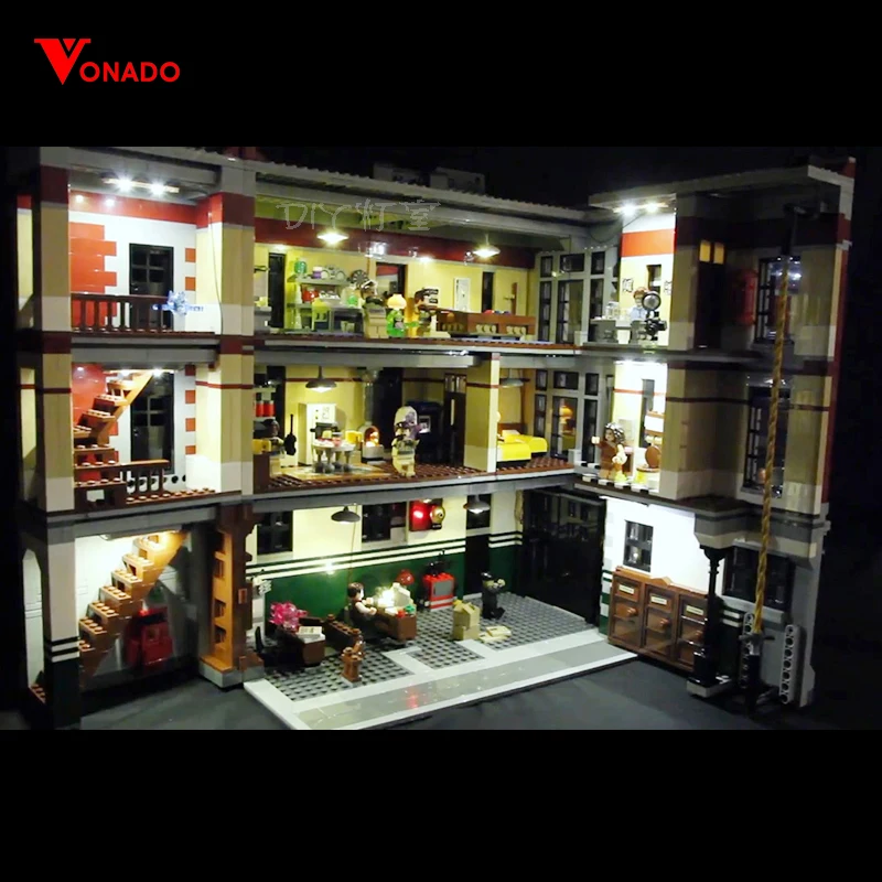 Led Light Set For Lego 75827 16001 Building City Street lego Ghostbusters Firehouse Headquarters Blocks LED Toys Gift | Игрушки и хобби
